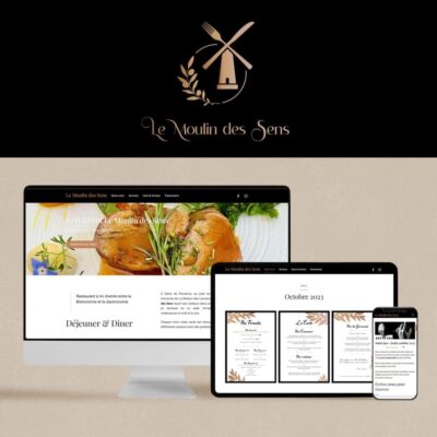 Site internet- Le moulin des sens- Agenge CM Communication