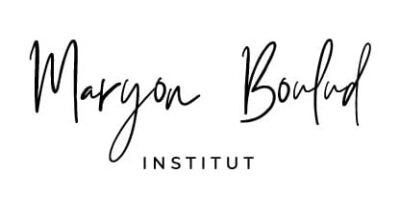 Logo typographique manuscrit "Maryon Boulad Institut" en noir sur fond blanc.