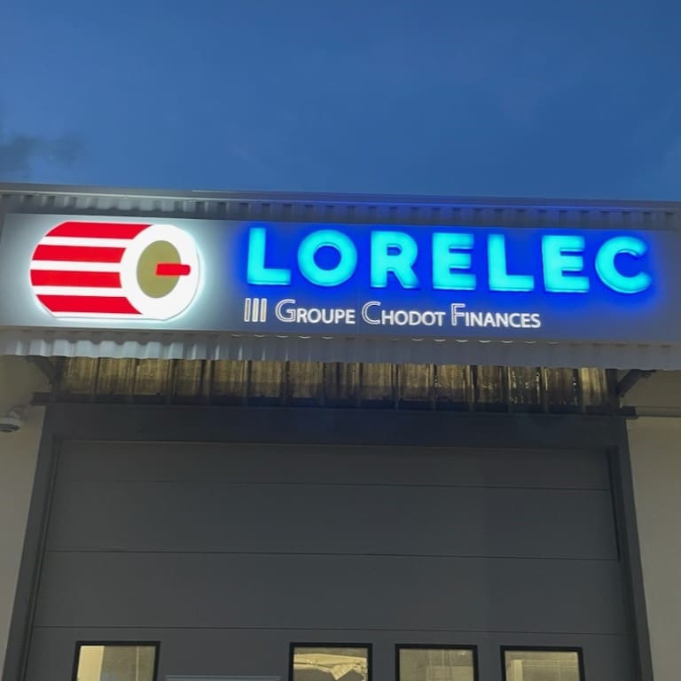 Enseigne lumineuse Lorelec - CM Communication