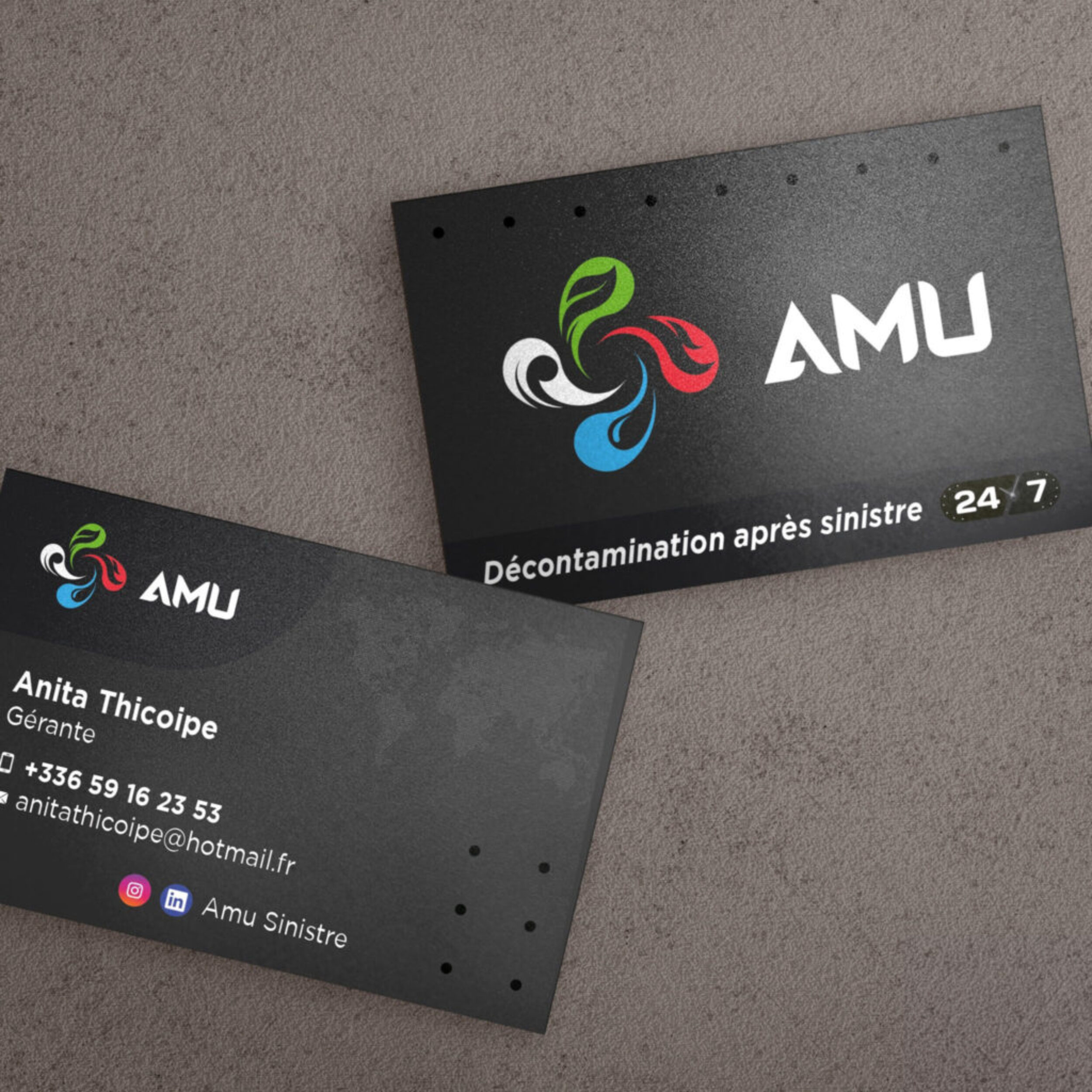 Carte de visite AMU - CM communication