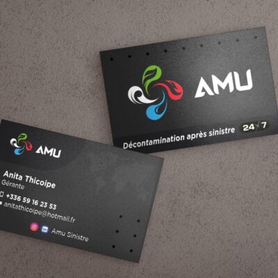 Carte de visite AMU - CM communication