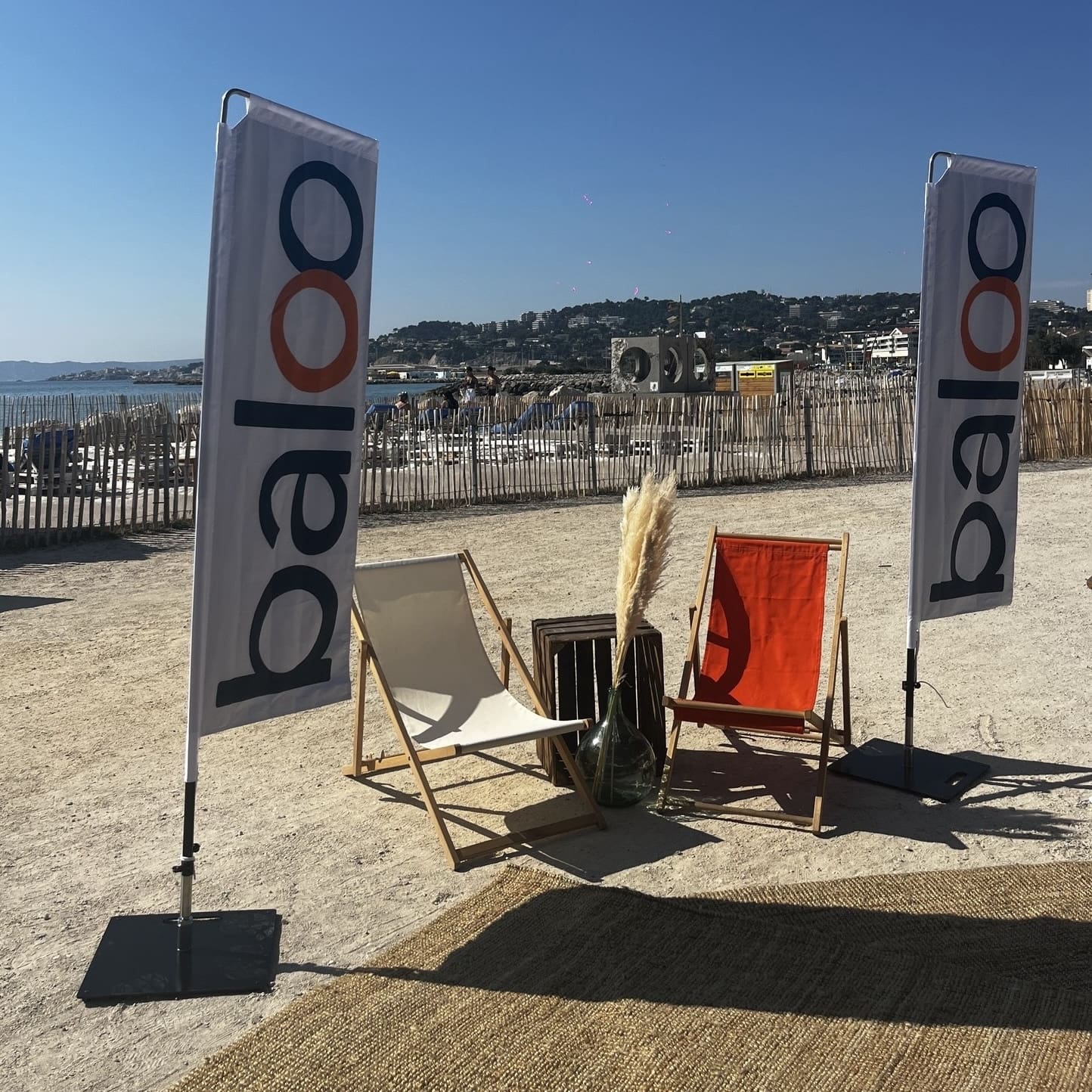 Beachflags sur-mesure pour Baloo à Marseille