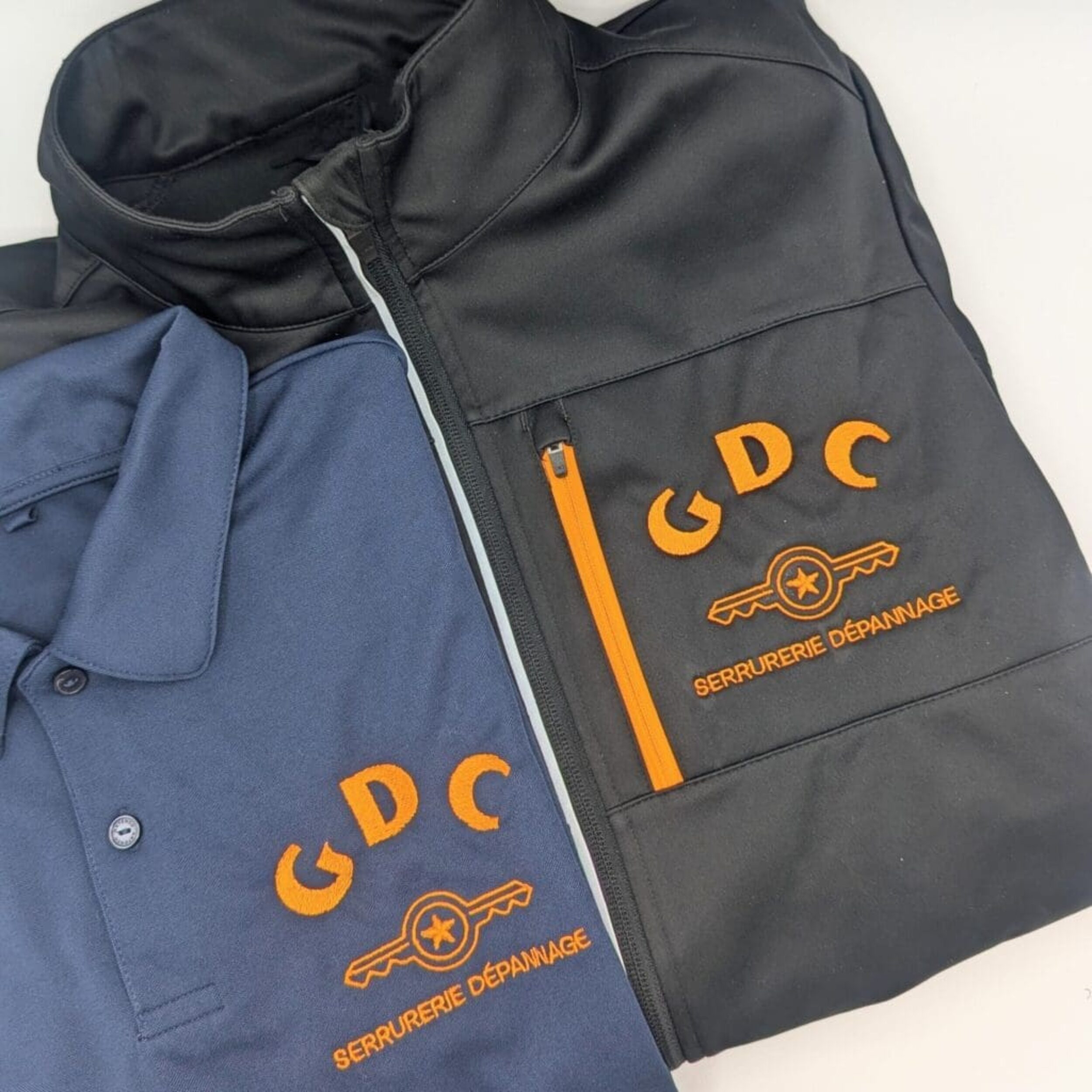 Vêtements brodés pour GDC Serrurerie