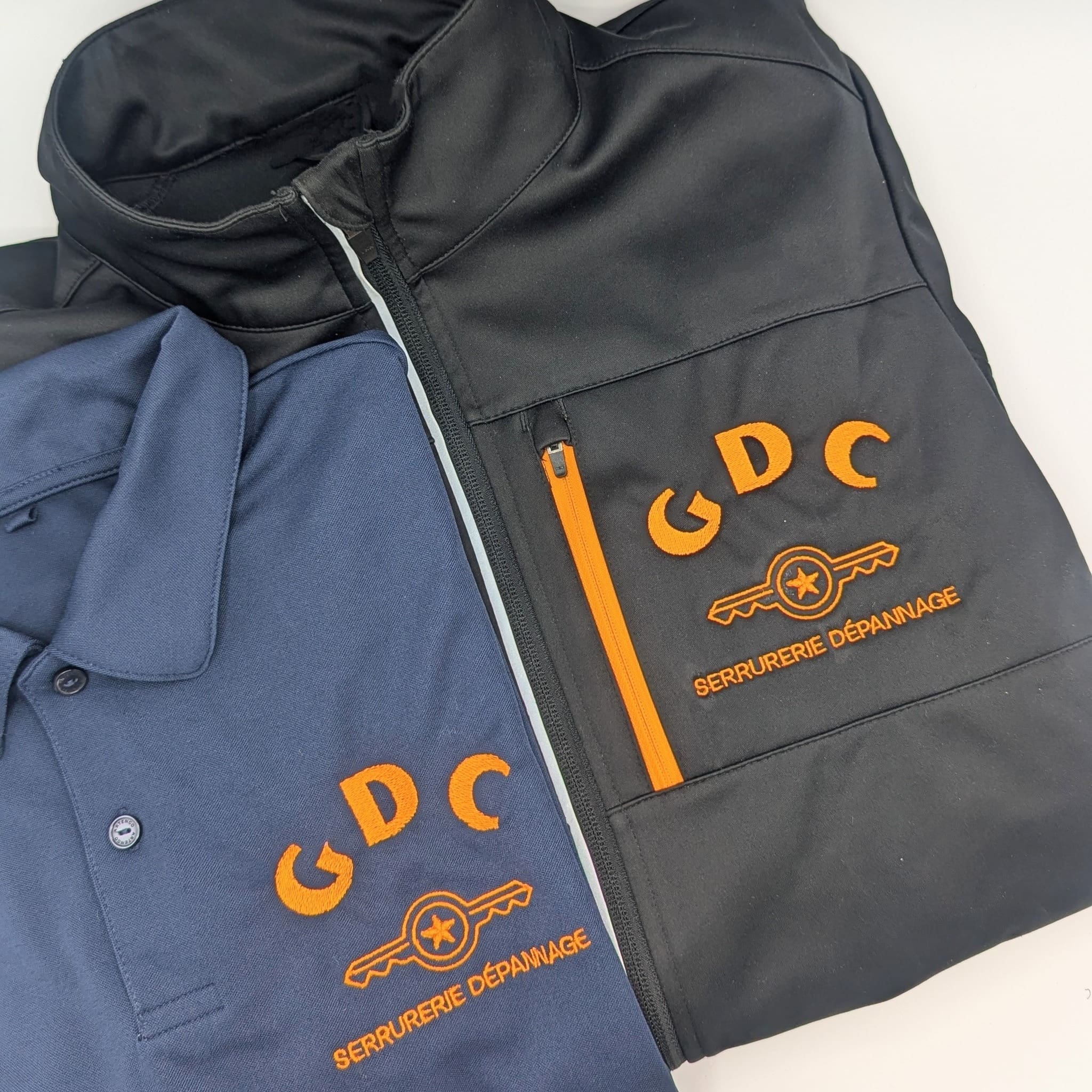 Vêtements brodés pour GDC Serrurerie