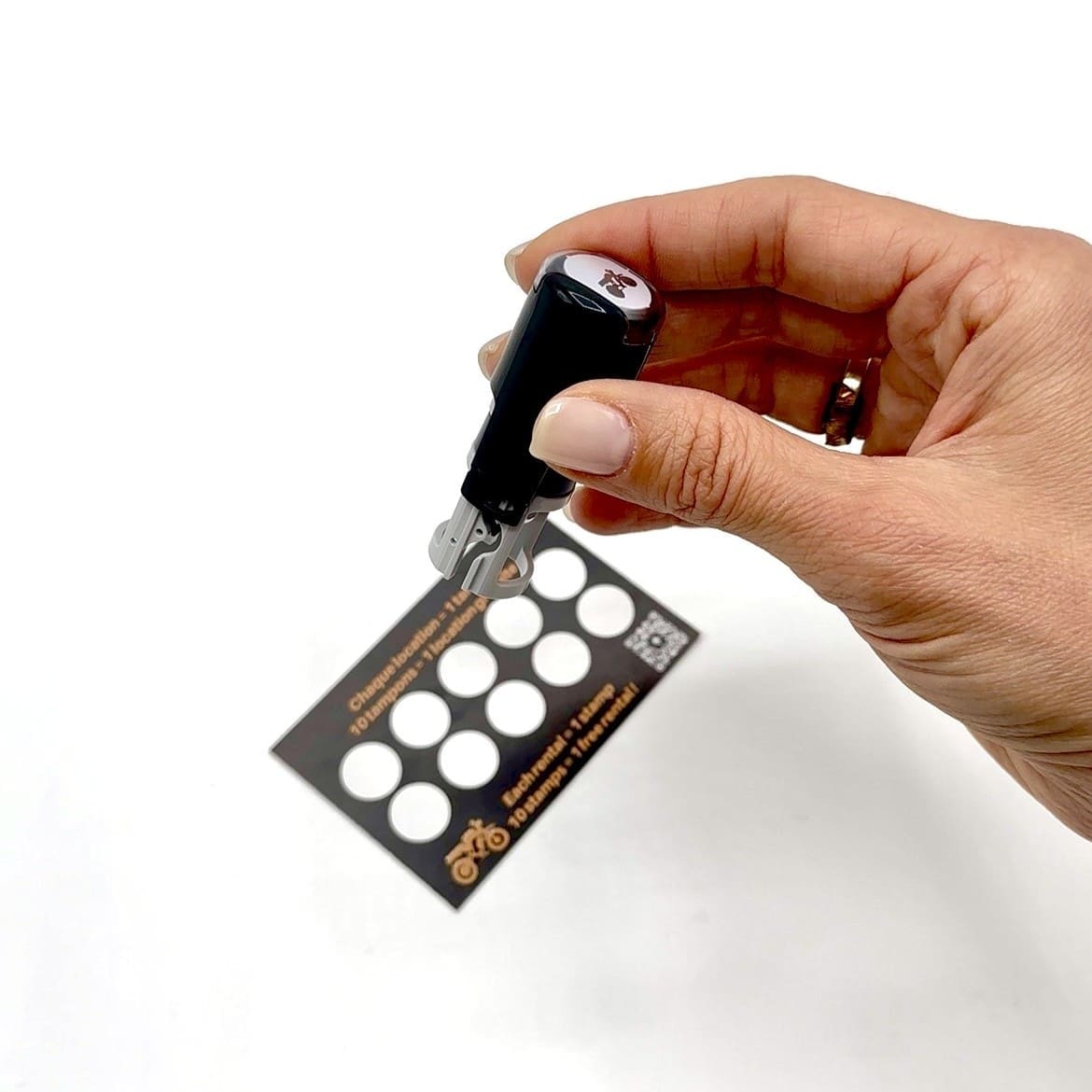 Carte de fidélité avec tampon personnalisé pour RSR