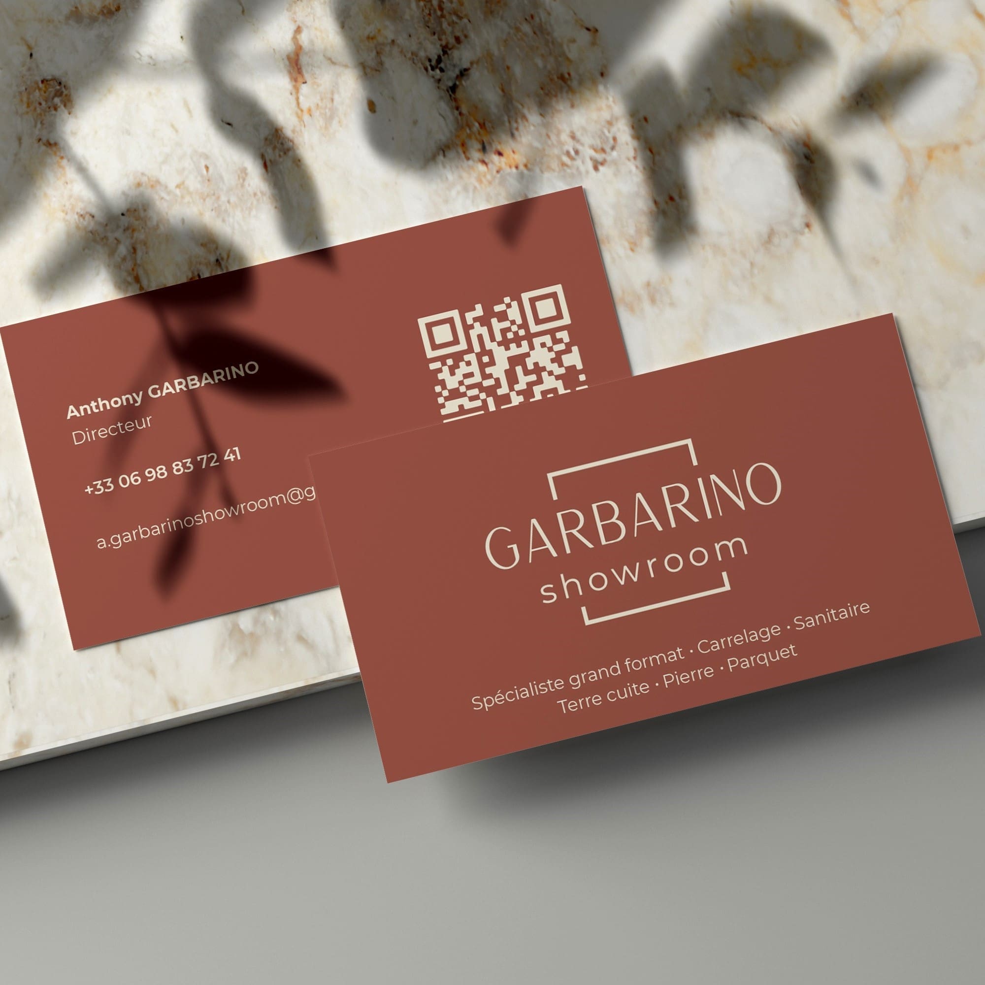 Carte de visite Garbarino Showroom