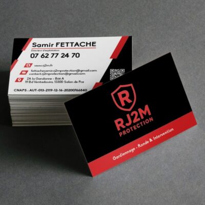 Une carte de visite pour RJ2M Protection