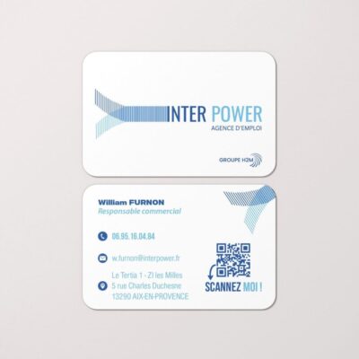 Cartes de visite pour Interpower