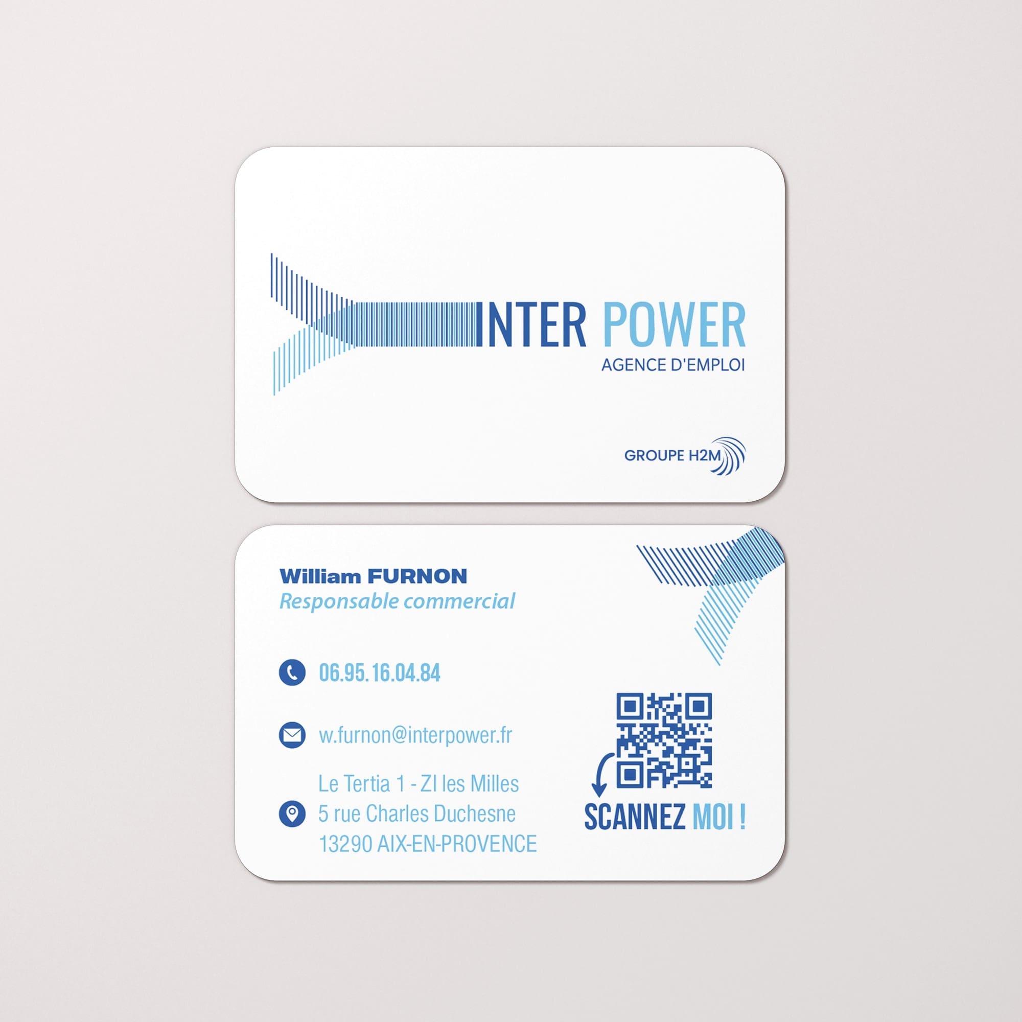 Cartes de visite pour Interpower