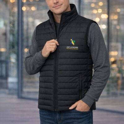 veste sans manches brodé