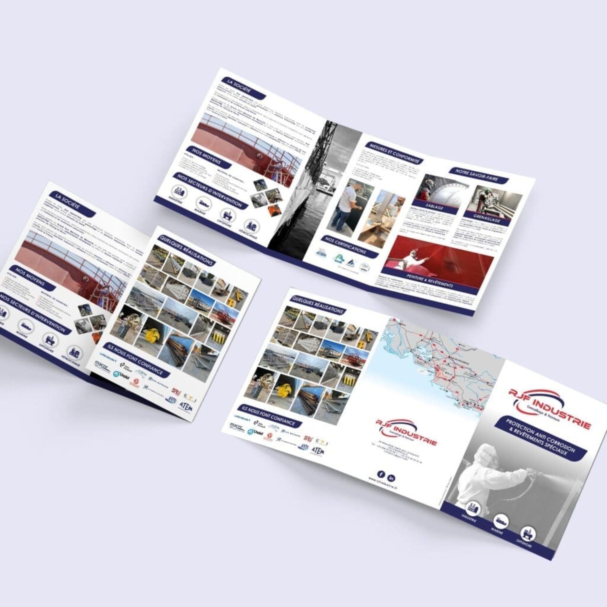 plaquette commerciale mockup