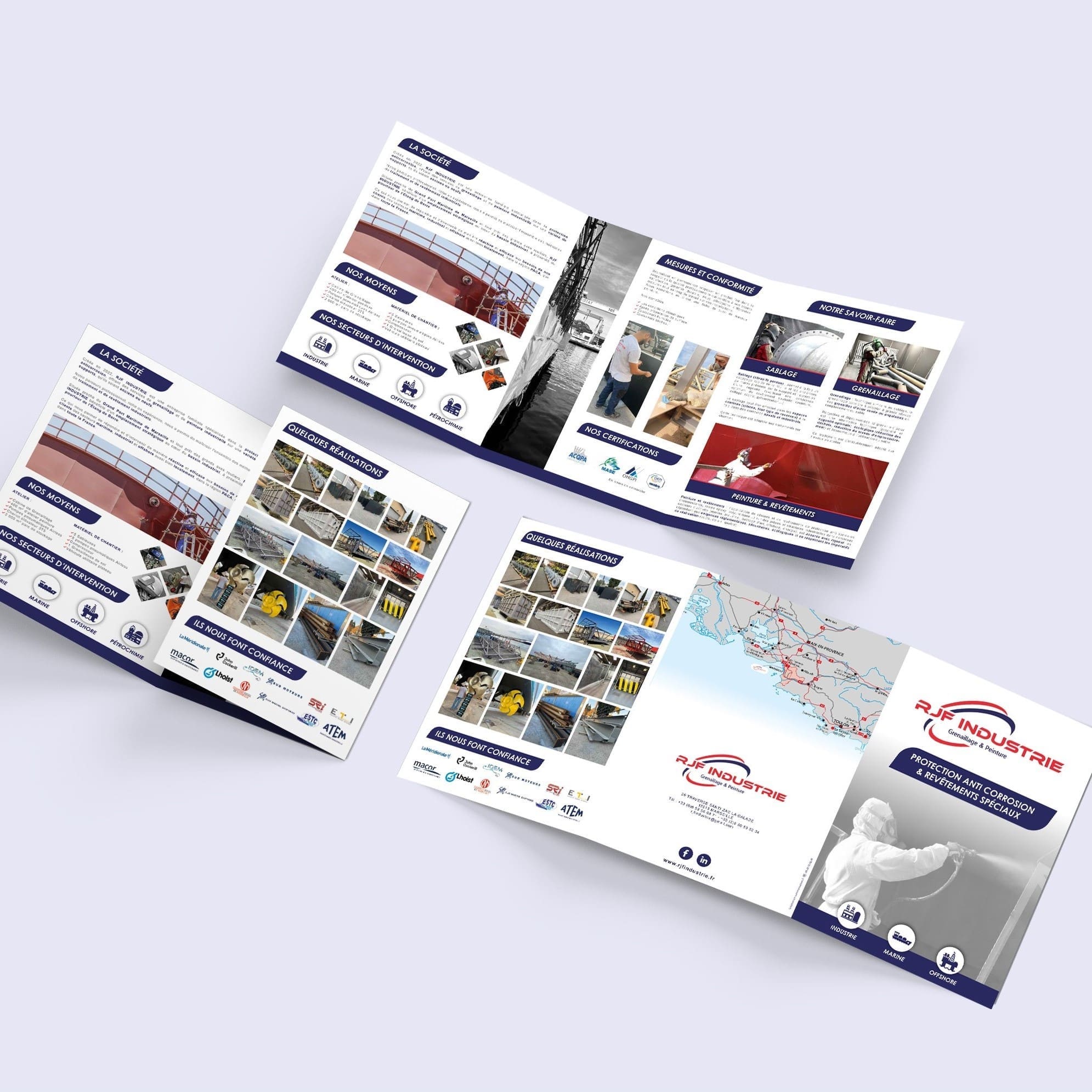 plaquette commerciale mockup